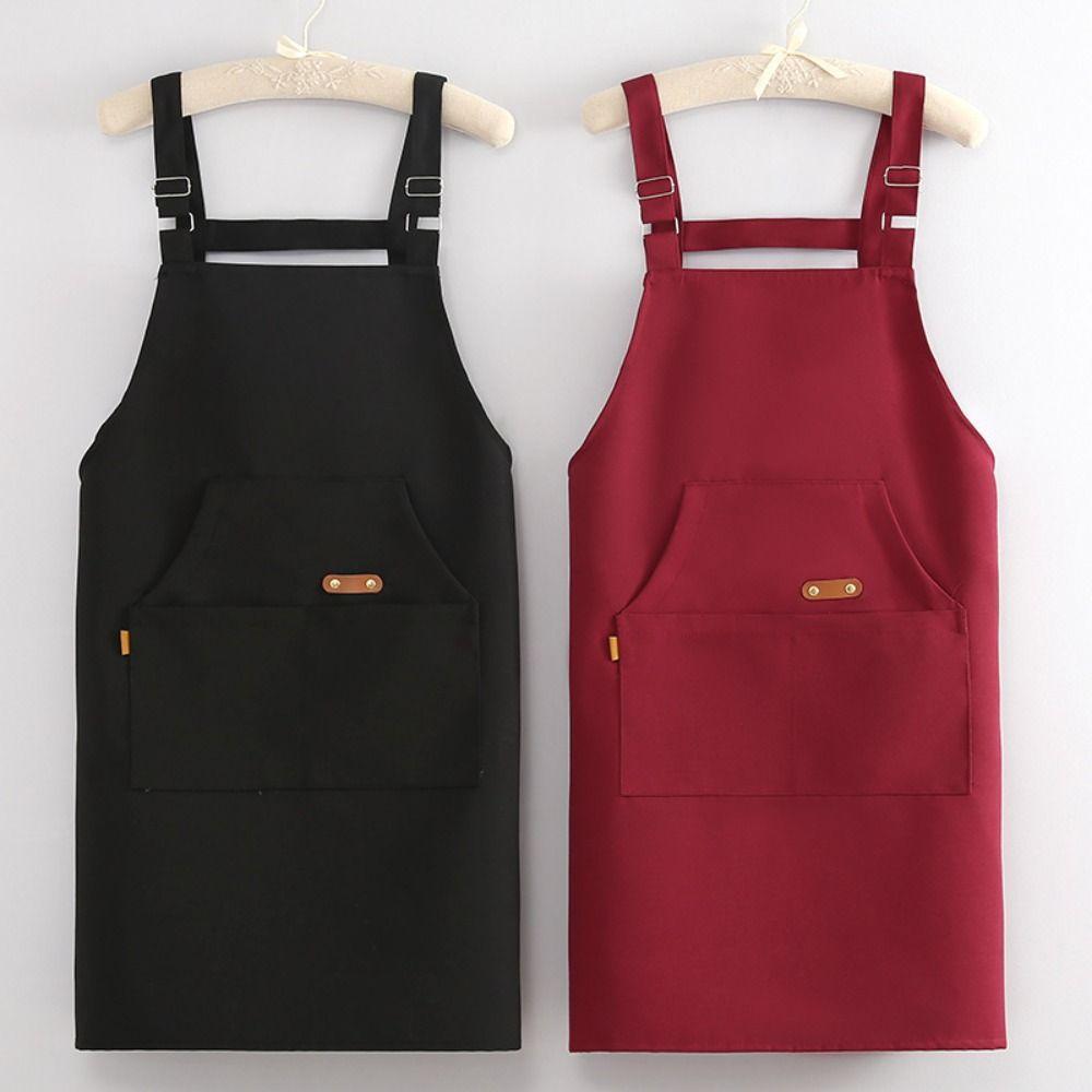 Oil-proof Kitchen Cooking Apron Stain-proof Catering Work Clothes Household