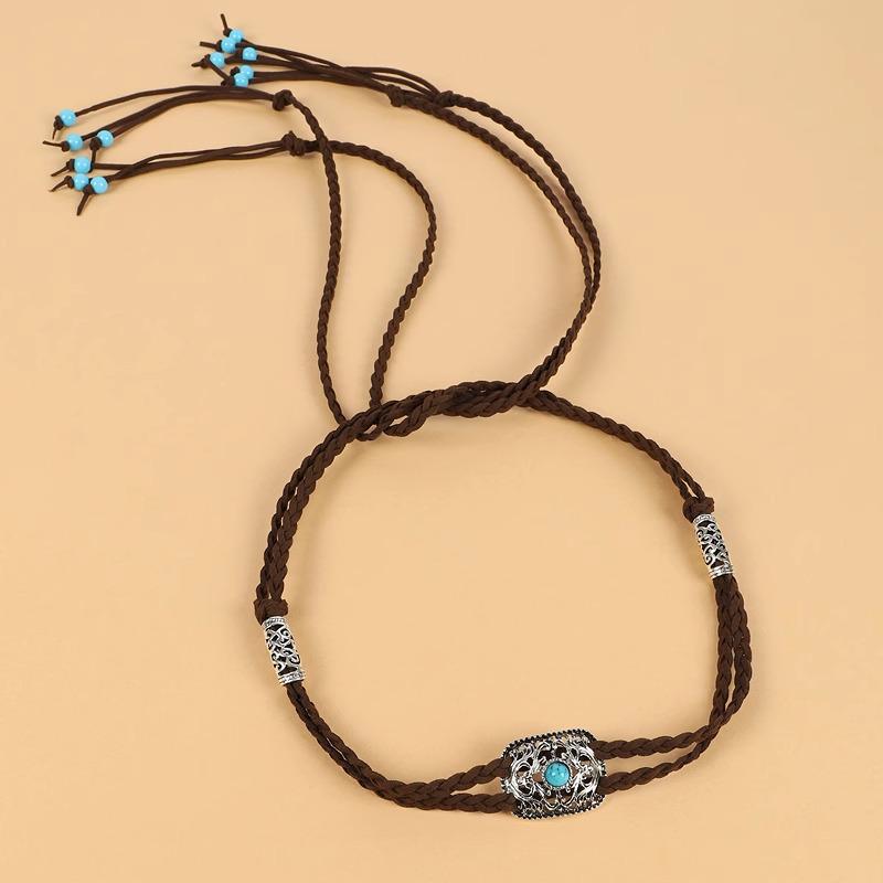 Mongolian Tibetan Tassel Hair Tie & Headband - Ethnic Style for Men & Women