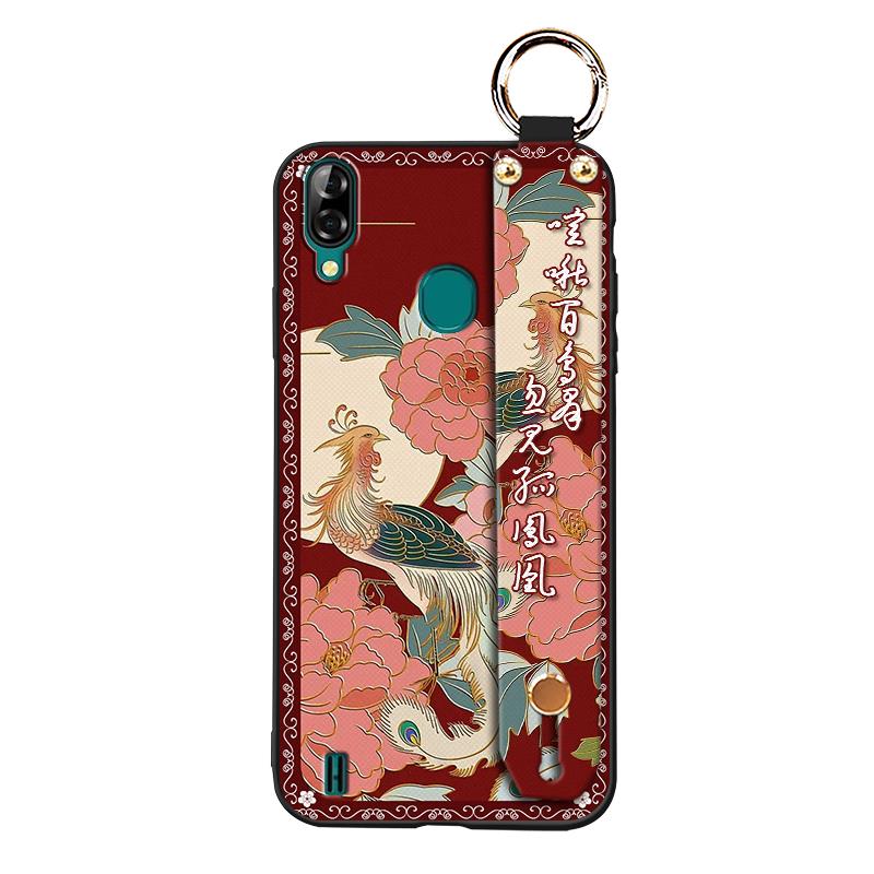 Soft case Silicone Phone Case For Blackview A60 Pro Waterproof Back Cover Kickstand Anti-knock Anti-dust Durable Lanyard