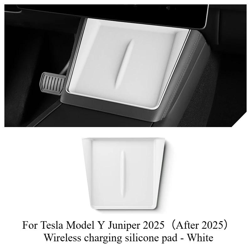 For Tesla Model 3 Y Juniper Highland 2025 Center Console Armrest Storage Box Stowing Tidying Lower Bottom Mat Organizer Tray Pad