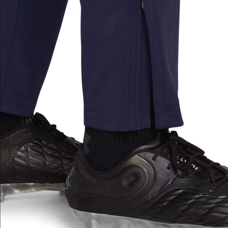 Under Armour Solid Color Zipper Design Mid Waist Straight Leg Casual Pants Men Bottoms Navy-Blue 1382602-410