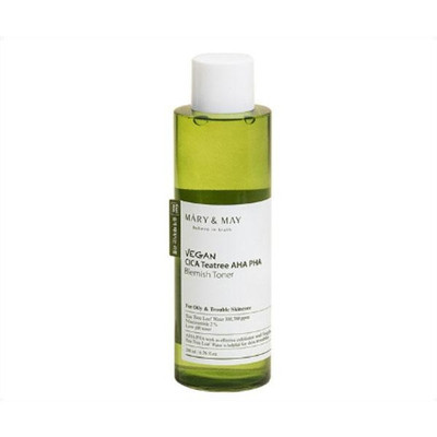 [MARY & MAY] (bo5) Vegan Cica Tea Tree AHA PHA Blemish Toner 200ml