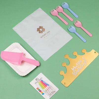 Disposable Cake Tableware Set