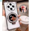 Luxury Glitter Mirror Holder Case For Redmi Note 14 Pro Plus 14C 13C 12C for POCO F7 X7 X6 Pro Shockproof Stand Soft Cover
