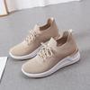 Shoes women's autumn new slope heel fly-woven women's shoes thick-soled breathable casual sports shoes women