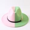 Popular European and American Classic Double-color Wide-brimmed Top Hat Men's and Women's Fashion OL Style Cowboy Hat Jazz Hat