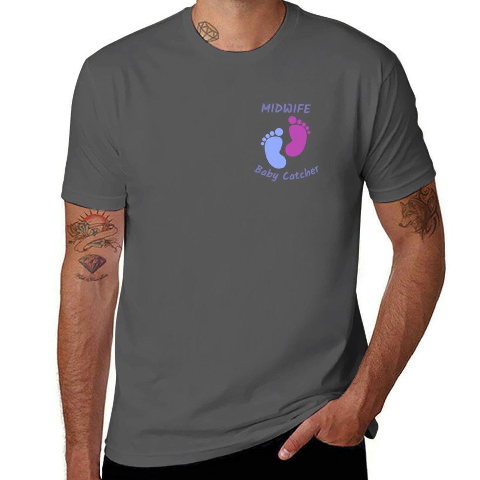 

Midwife - Baby Catcher T-Shirt man t shirt heavy cotton t shirt man designer T-Shirt 4XL
