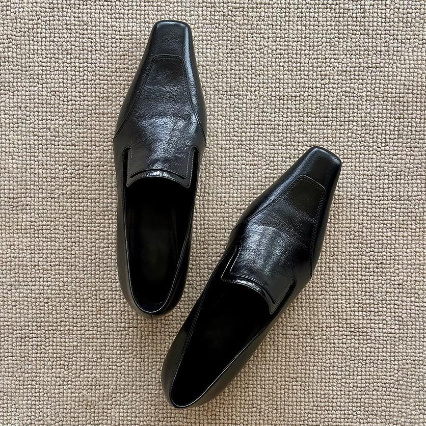 

Women Suede Flats Loafers Shoes Casual Square Toe Designer Shoes New Walking Dress Cozy Shoes Brand Mujer De Zapatillas 35 чёрный