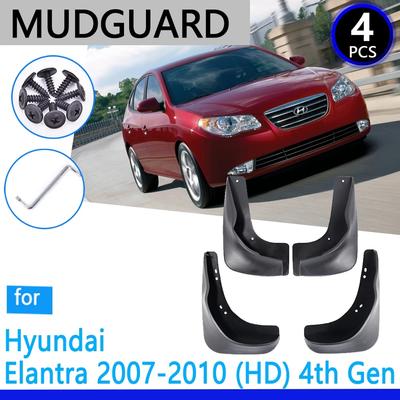 Mudguards Fit for Hyundai Elantra HD 2007 2008 2009 2010 Car Accessories Mudflap Fender Auto Replacement Parts