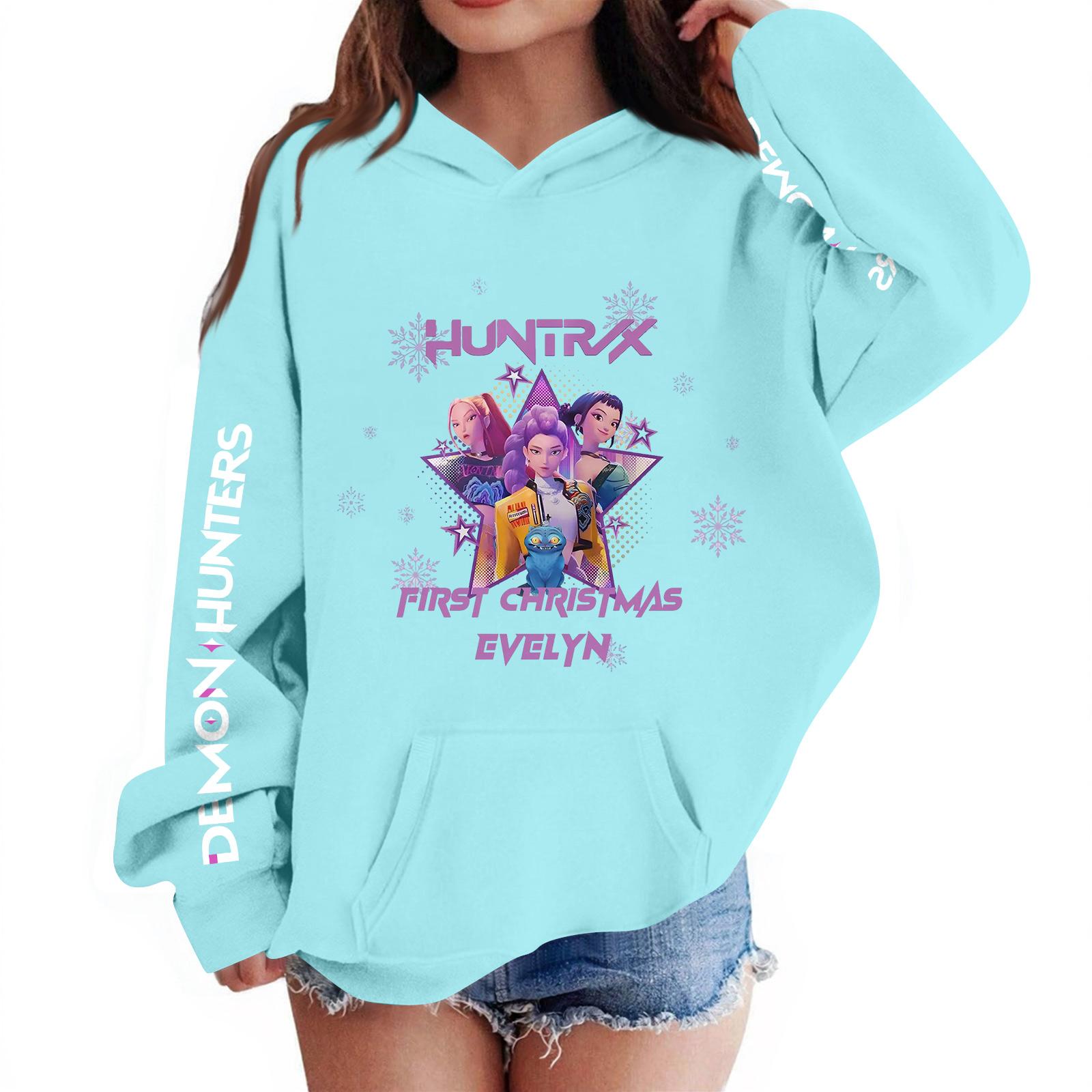 

Детский пуловер с длинным рукавом, свободного кроя, с принтом букв, капюшоном на шнурке 150