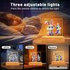 Solid Wood Base Acrylic USB Night Light - Creative Children's Gift Table Lamp