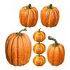 7 Stück künstliche Fake-Kürbisse Dekorative Schaumstoff-Kürbisfiguren Realistisch Multifunktional für Tischmittelstücke Halloween-Dekoration
