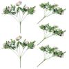 5 Stück künstlicher Rosenstrauß Simulationsblumen-Dekor Wasserdicht Sonnenschutz Falsche Rosenblumen für Wohnzimmer Balkon Fotografie