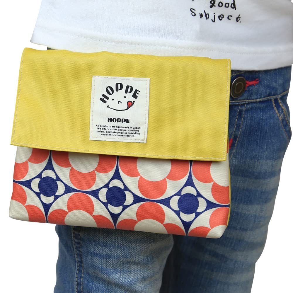 Portable Flower Waist Pocket Smartphone Perfect for Elementary and Made in Japan Pocket, Roll-Up Navy, Pouch, Pouch, Case, School, School, Kids,