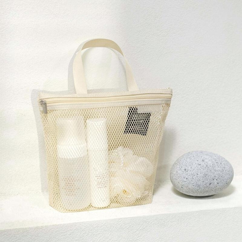 Stilvolle wasserdichte Mesh-Duschtasche Schnell trocknendes Design Zubehör für Fitnessstudio, Wohnheime und Camping Tragbar und robust