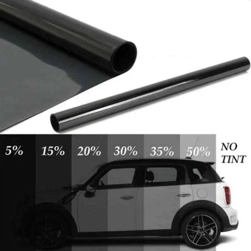 6M X50CM VLT Black Car Window Foils G Film Roll With Tube Package Auto Home Window Glass Solar UV Protector Sticker Films