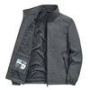 Casual Loose Fit Men's Jacket Spring Autumn Stand Collar Big Size Coat Comfortable Lightweight Business Style