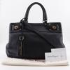 Salvatore Ferragamo Gancini Tote Bag AB-21C464 2WAYSkulderveske svart Kalveskinn Kvinner Brukt