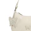 Women Underarm Bag with Butterfly Decoration Purse Fashion Female with Zipper Handbag for Party Outdoor Work Vacation Spring