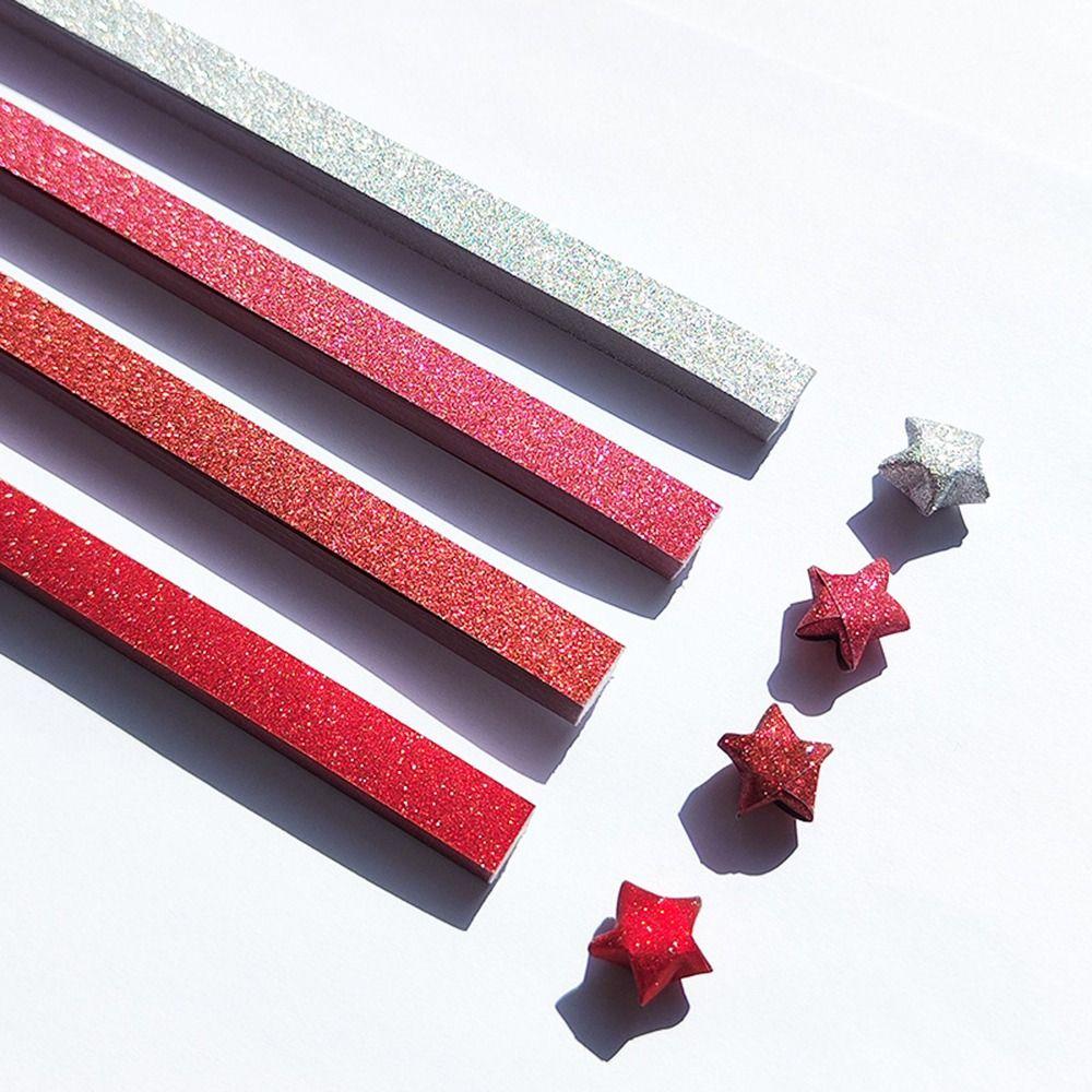 540 Sheets Colorful Star Origami Paper Cartoon Single Sided Star Paper Strip Best Wishes Art Craft Lucky Star Origami Kids Gift