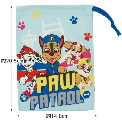 Skater Children's Cup Bag 21 X 15cm Paw Patrol 23 Made In Japan KB62-A