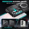 Armor Magnetic Bracket Case for Samsung Galaxy A55 A56 A57 A37 A36 A35 A27 A26 A17 A16 A07 A06 Slide Camera Protector Back Cover