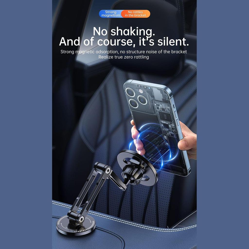 Magnetic Car Mount Foldable Adjustable Vehicle Accessories Magnetic Phone Mount Car Accessories For Dashboard Windshield Truck