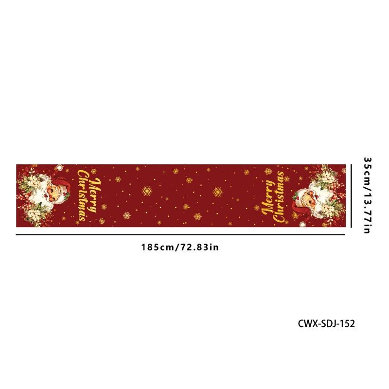 Christmas Tablecloth, Tablecloth, Holiday Party, Dining Table, Restaurant, Living Room Decoration, Banner