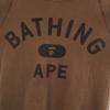 A BATHING APE made in Japan Long sleeve sweat trainer S Brown Women Used