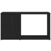 TV Cabinet Black Oak Effect 60 X 24 X 32 Cm Wood Based Material