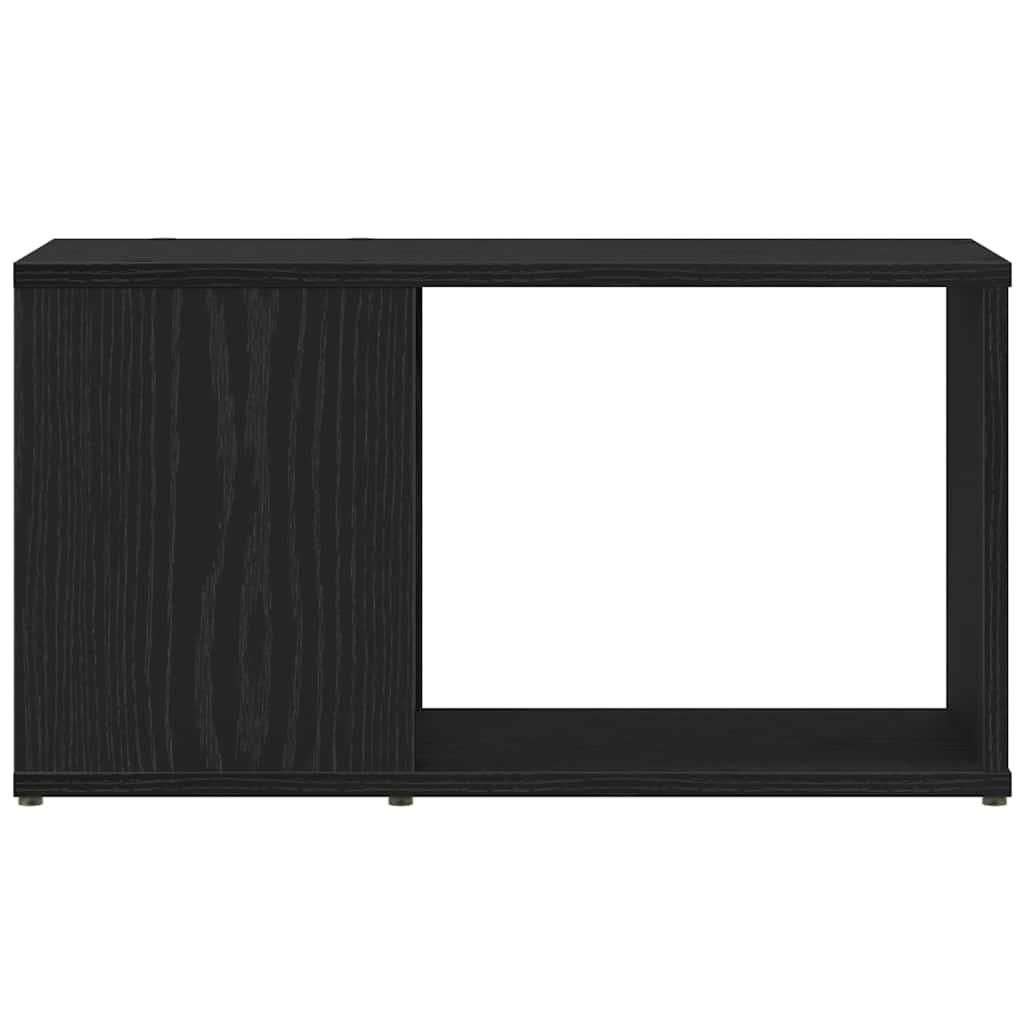 TV Cabinet Black Oak Effect 60 X 24 X 32 Cm Wood Based Material
