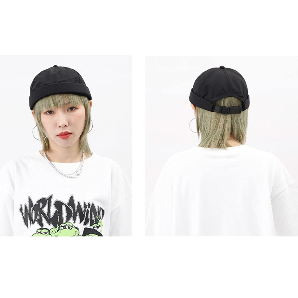 Croogo Summer Roll Foldable Brimless Retro Fishing Round Motorcycle Free Day Gift Men's Cap, Hat, Style, Hat, Women's Hat, Cap, Mother's