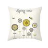 Office Living Room Home Pillowcase Car Ornaments Cartoon Bee Print Pillowcase