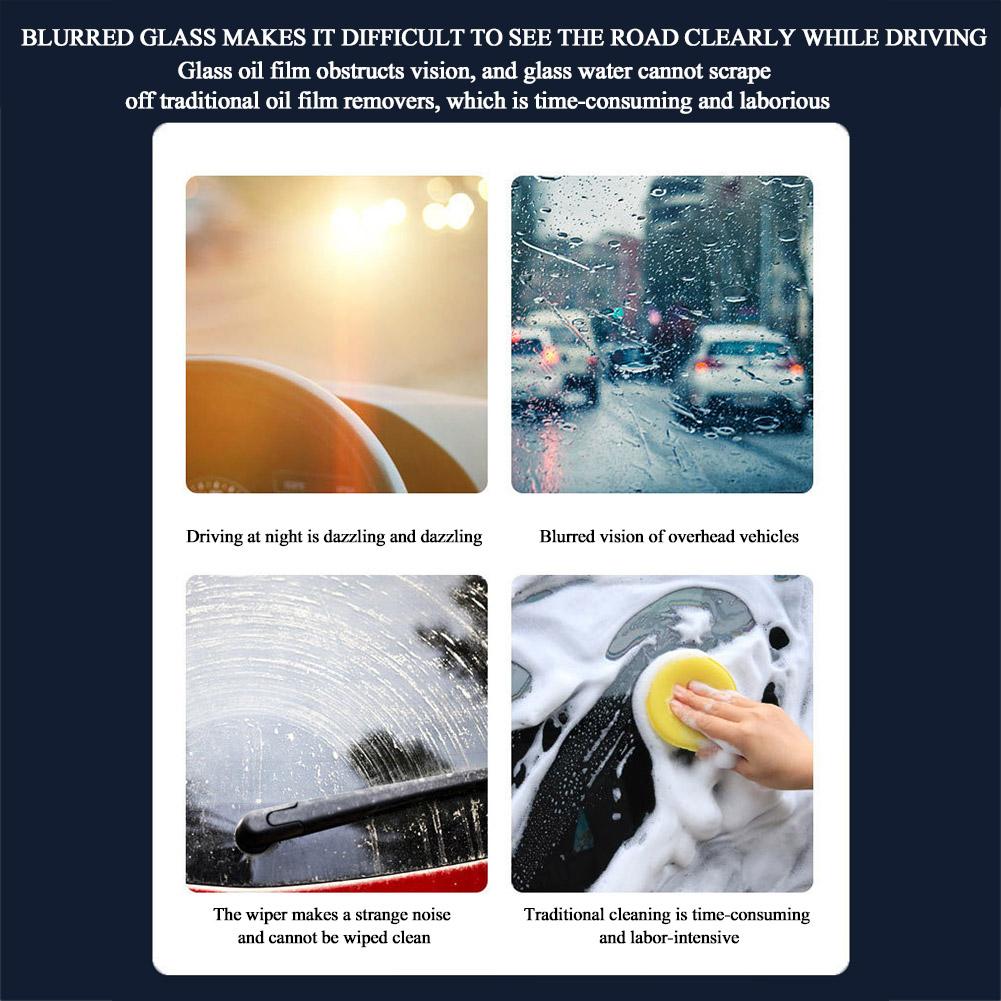 Windshield Oil Film Removal Universal Car Glass Maintenance Agent Window Cleaner Shower Window Degreaser Auto Dirt Removal Tools