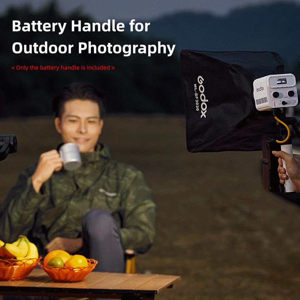 Godox AK-B01 Battery Handle Handheld NP-F970 Battery Bracket for Godox ML60II Bi Video Light Accesso