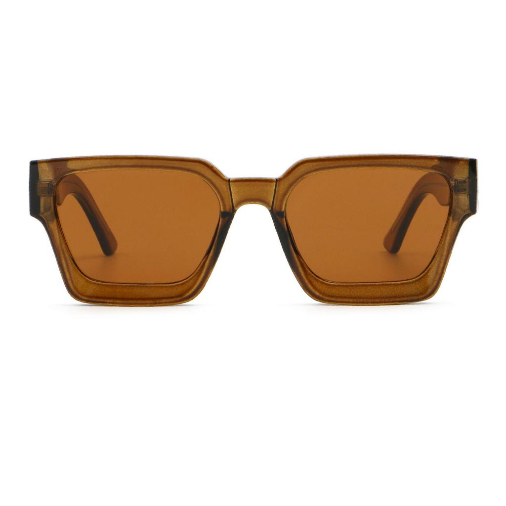 Women's High-End Retro Square Frame Sunglasses 8837 - Stylish Sun Protection for Driving