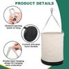 Heavy Duty Tool Canvas Bucket  With Load-bearing Hook Holder for Landscaping Construction Site Welding Building