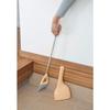 Nihon Clean Tech Kompaktes Teleskop-Besen- und Kehrschaufel-Set, 10 cm breit x 47 cm lang, verstellbare Länge, Innen-/Außenbereich, Eingangsbereich, Balkon, Orange