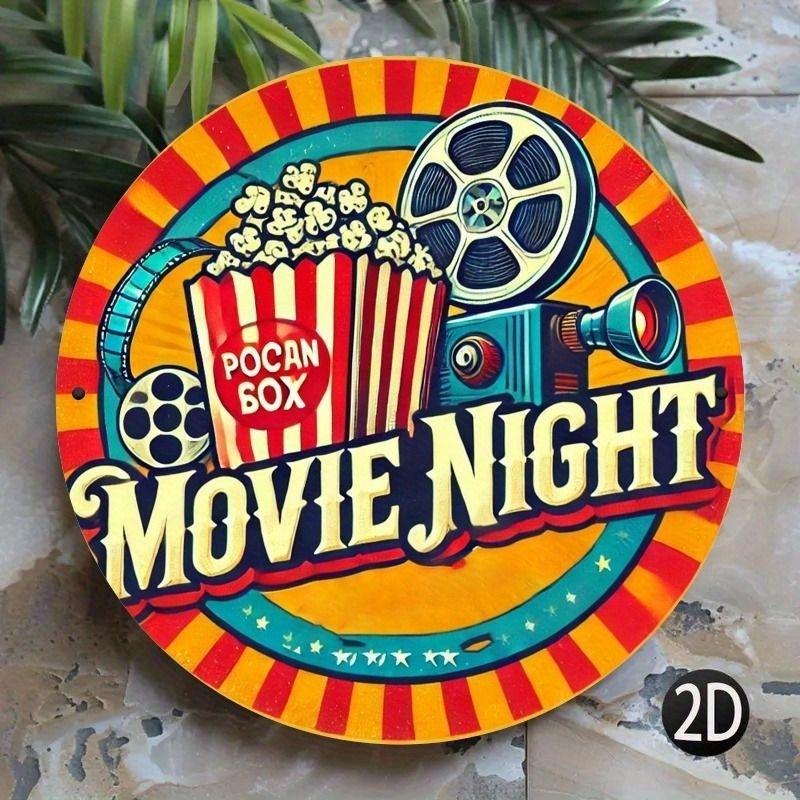 2D Flat Hanging Decorative Metal Sign Hand Painted Art