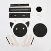 1 Set DIY Shoulder Bag Making Materials PU Leather Womens Cat Shaped Handmade Full Tools Crafts