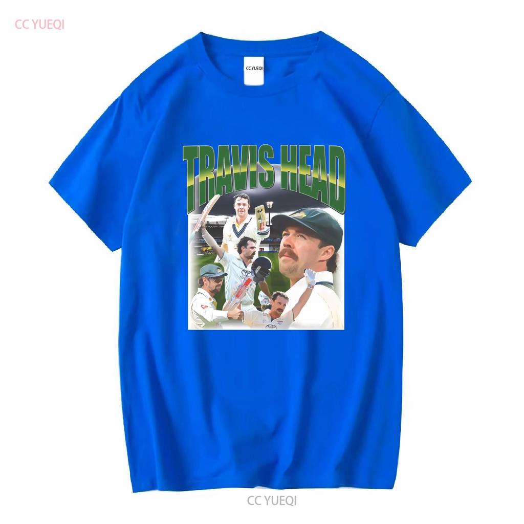Travis Head Australian Cricket T Shirt Long or Short Sleeves Vintage Washed Comfortable Stretched Soft Casual Versatile