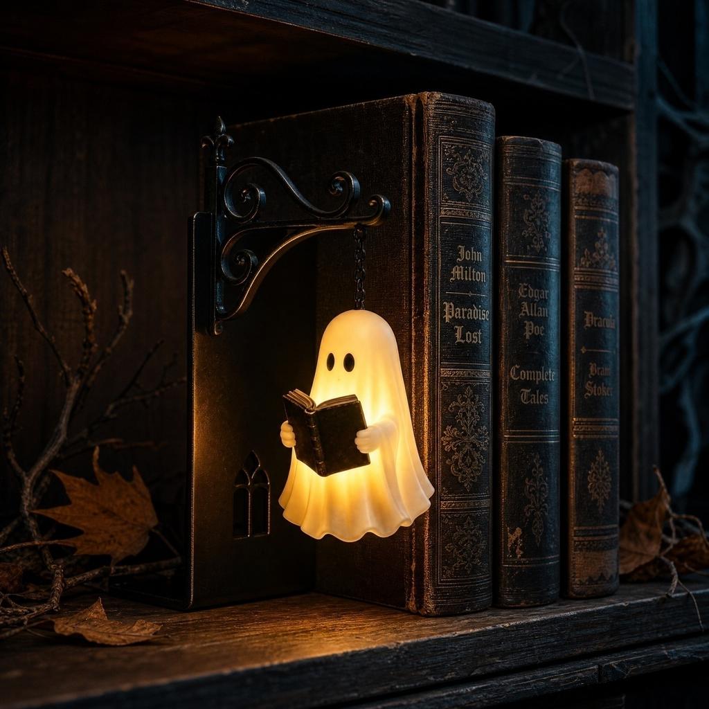 Hanging Shelf Light for Halloween Bookshelf Decoration