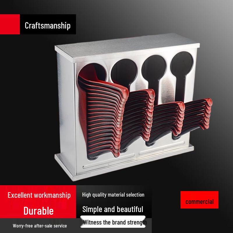 

Aluminum Alloy Desktop Utensil Storage Box with Lid (5-Pack)