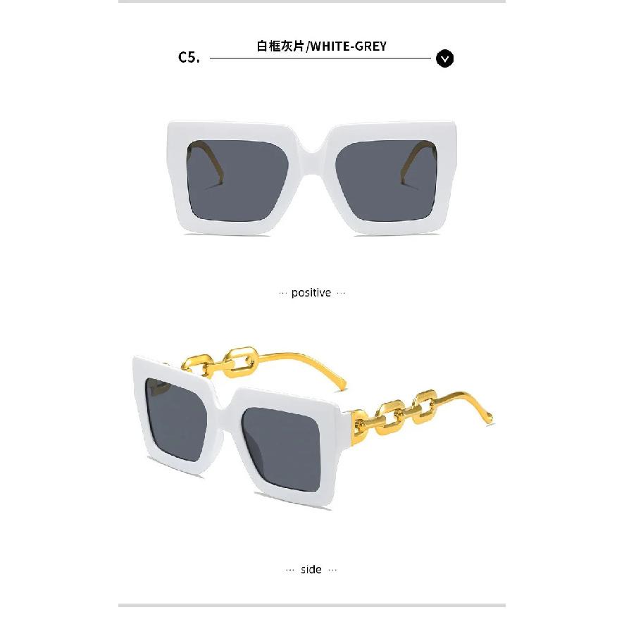 Fashion Oversized Sunglasses Woman Brand Designer Vintage Square Sun Glasses Female Big Frame Shades UV400 Oculos De Sol