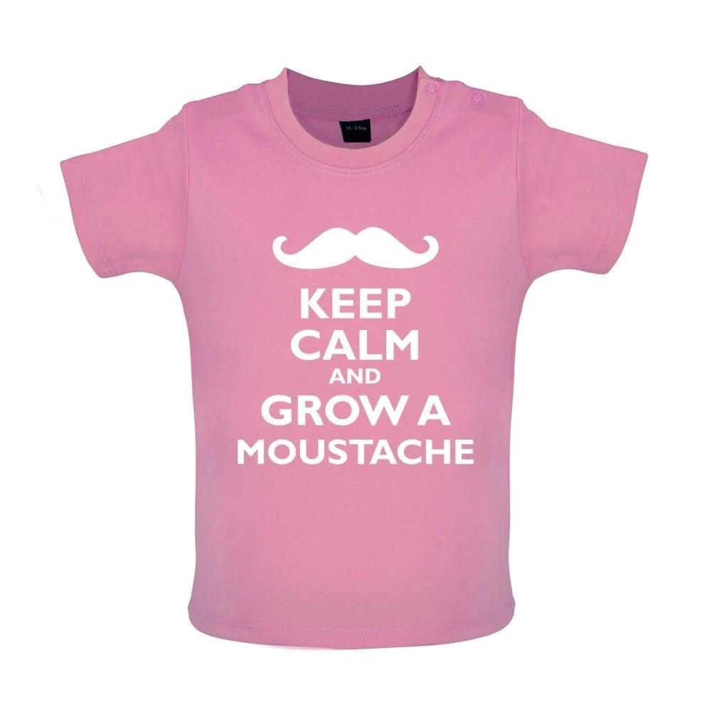 

Keep Calm And Grow A Mustache - Baby/Romper - MO Beard Front Hair 110