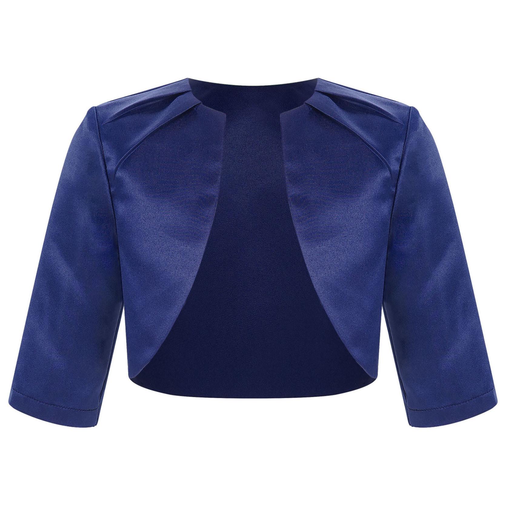 

Однотонный атласный кардиган для девочек, элегантное праздничное болеро с рукавами 3/4, верхняя одежда с шалью для вечера, выпускного вечера, свадьбы, дня рождения 5-6 Years