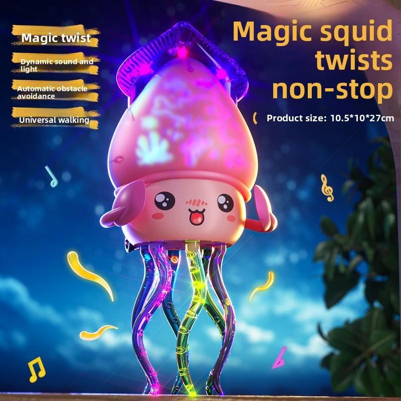 Dancing Squid Toy With Light Sound Music For Kids Learning And Play