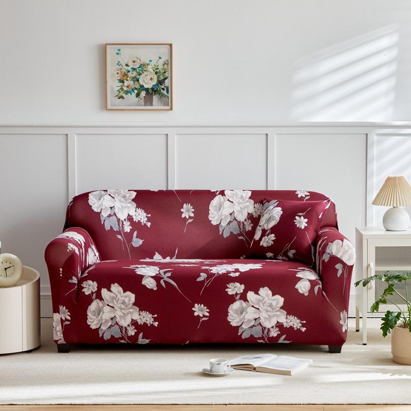 Anti Slip and Dust Proof Fabric Sofa Cover Cloth Ins Wind Elastic Sofa Cover Sofa Towel All Inclusive for All Seasons