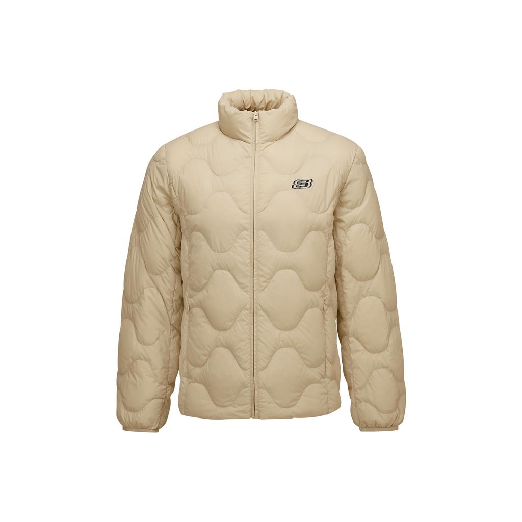 Skechers Windproof Waterproof Oil Resistant Warm Insulated Durable Woven Sports Commuter Casual Stand Collar Short Down Jacket L425U042-028R