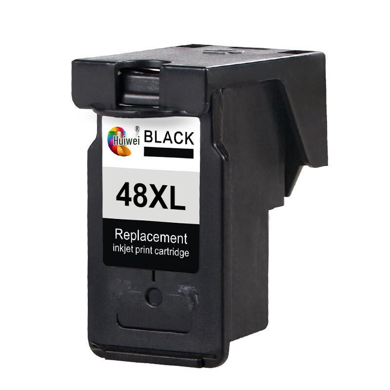 Compatible Black Ink Cartridge for Canon PIXMA E408/E418/E468/E478 (Huiwei PG-48XL)
